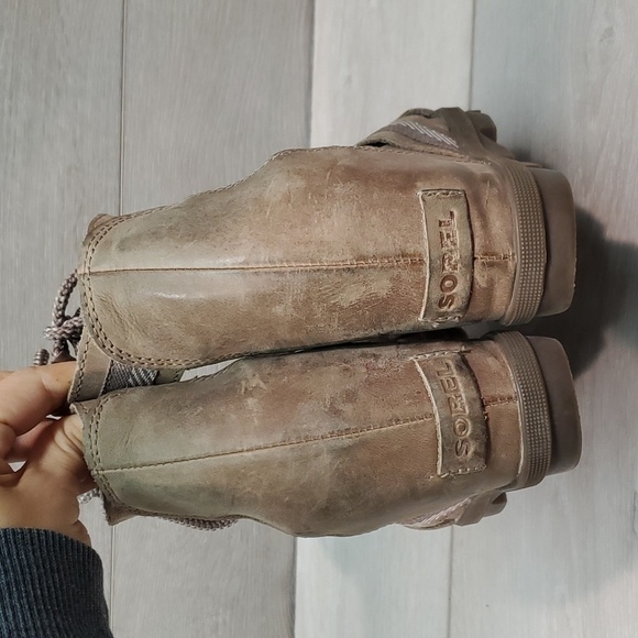 Sorel Women Joanie II Ankle Leather Lace Up Wedge Sandals shoes sz 9 - Picture 6 of 11